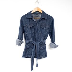 French Cuff Blue Button Down Shirt